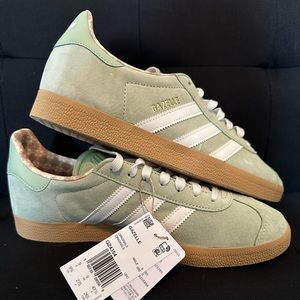 adidas Gazelle shoes | Magic Lime / Off White / Golden Beige
